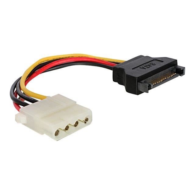 Cablexpert CC-SATA-PS-M Adaptateur Secteur Alimentation SATA (M) Pour Alimentation Interne 4 Plots (F) 15 Cm