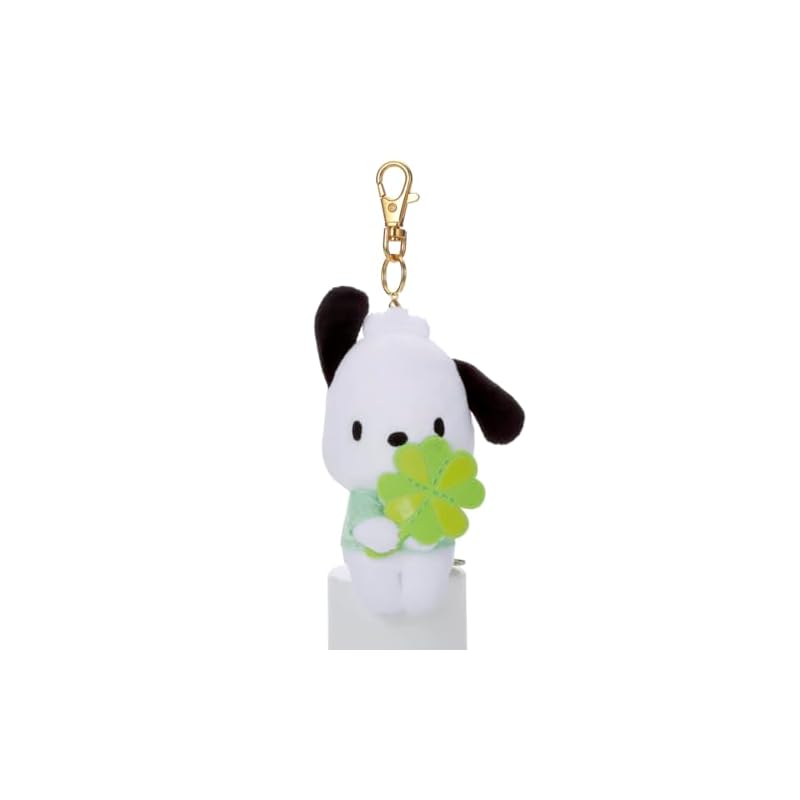 Takara Tomy Arts Персонажи Sanrio Chokkorisan Брелок-подвеска Маскот (Клевер) Почакко, Рост: приблизительно. 12см