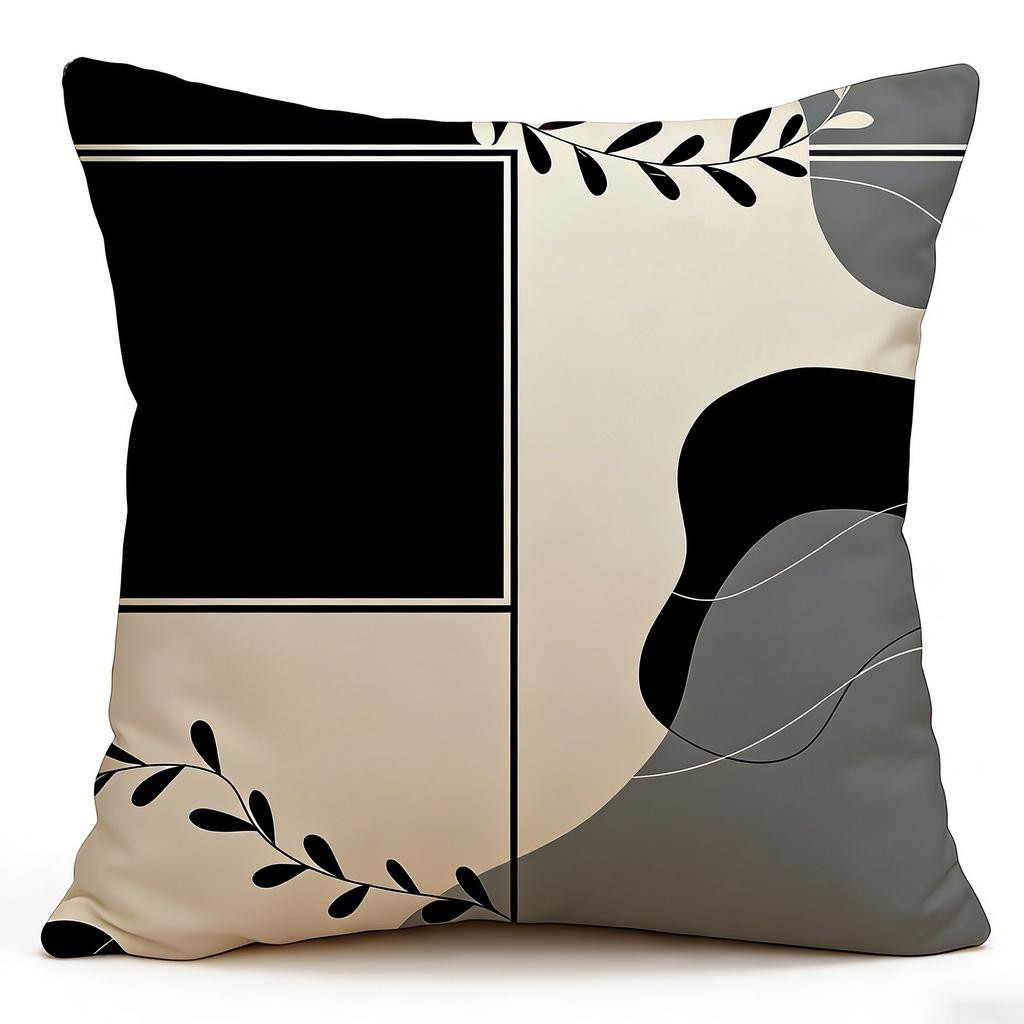 Домашний декор Геометрические и растительные наволочки с узором Наволочка с узором Подходит для дивана Спальни Автомобиля Наволочка