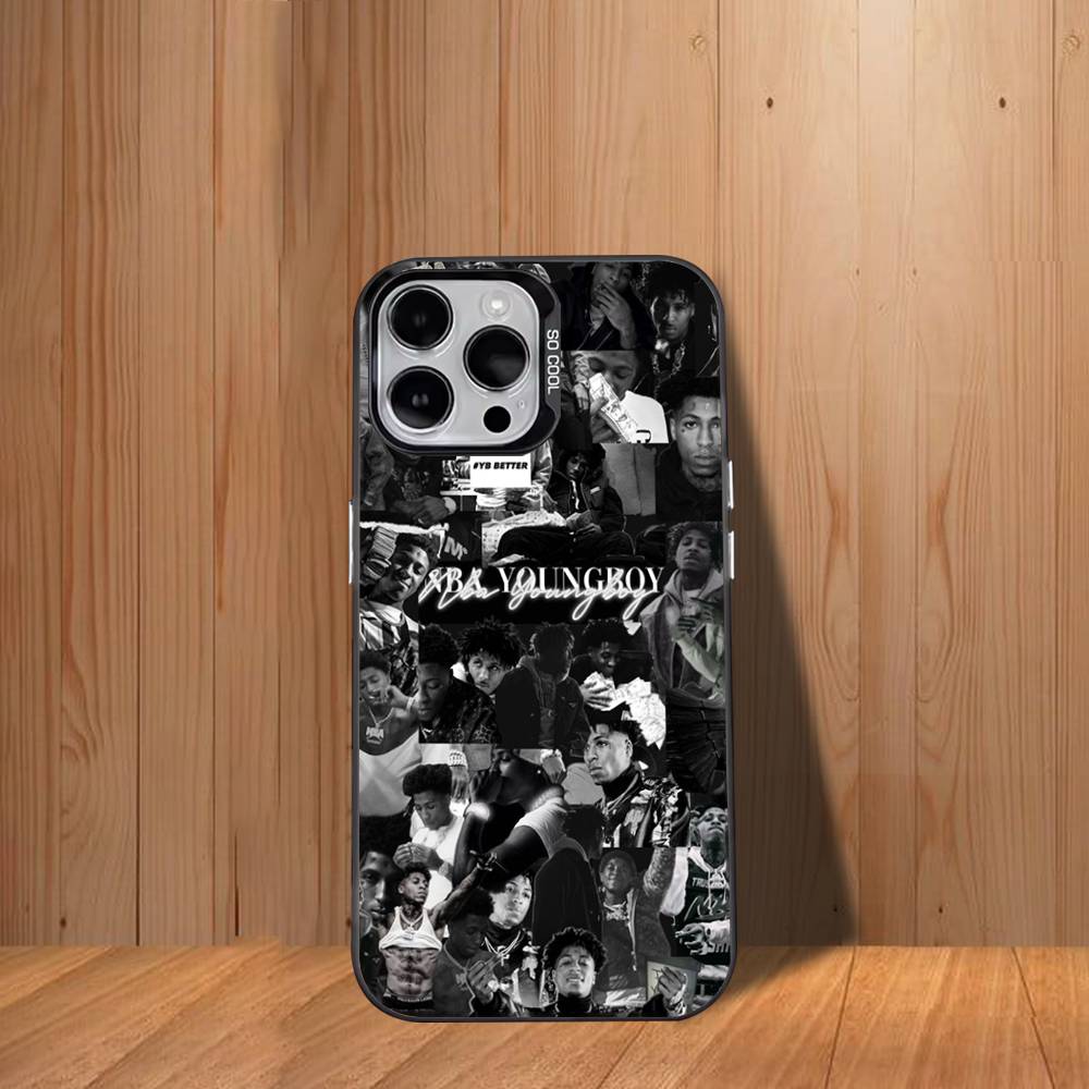 W-WASW COOL Y-YoungBoyS Phone Case For iPhone 12,16,11,14,13,17,15,E,Max,Plus,Air,Pro,Mini black Shockproof Cover