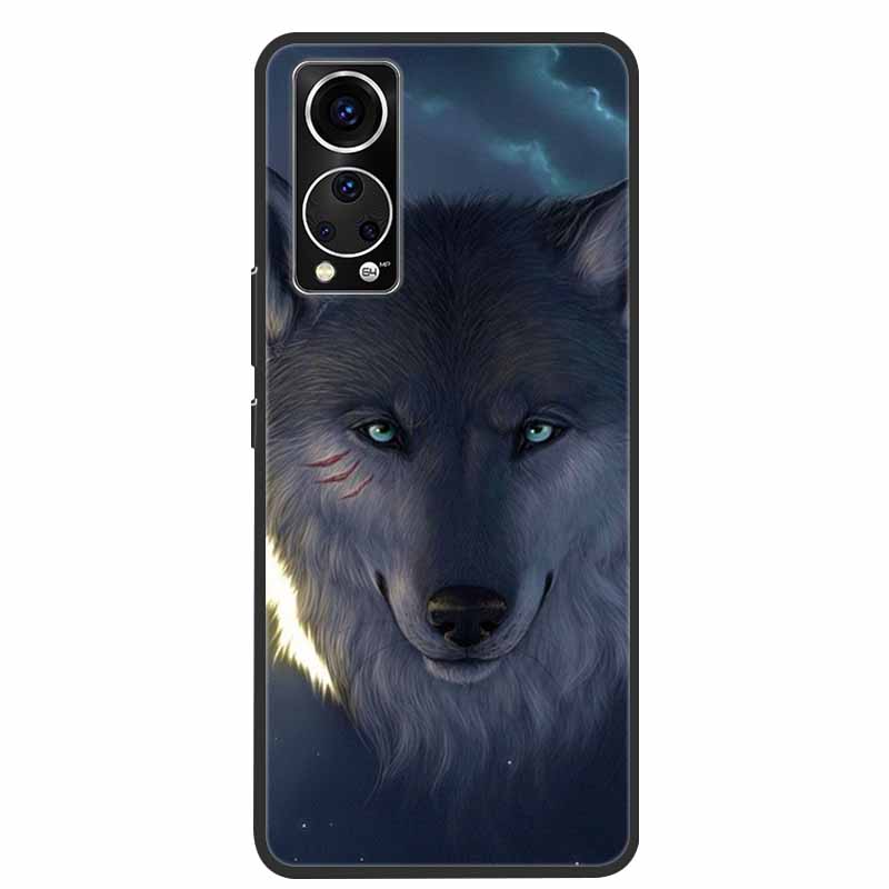Чехол для телефона ZTE Axon 30 Cover Крутой Волк Лев Тигр Черный Силикон Мягкий Funda Для ZTE Axon 30 Задняя крышка Чехол Axon30 5G Coque