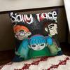 Подушка-подушка SSally FFace Cushion Cover Двусторонняя Мягкая Прочная Наволочка для Дома Автомобиля Многоцелевое Использование для Ежедневного Комфорта