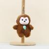 Ultra Soft Cartoon Animal Plush Toys Keychain Featuring Tiger Duck Monkey Styles