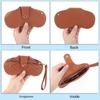 Eyewear Protector PU Leather Glasses Case Wrist Glasses Storege Case  Male