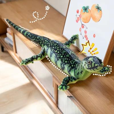 75 см имитация рептилии кукла ящерица плюшевая игрушка дикое животное длинный хвост коричневый зеленый мальчики девочки мужчины подарок