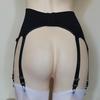 High-Waist Non-Slip 8-Buckle Metal Garter Lingerie for Women