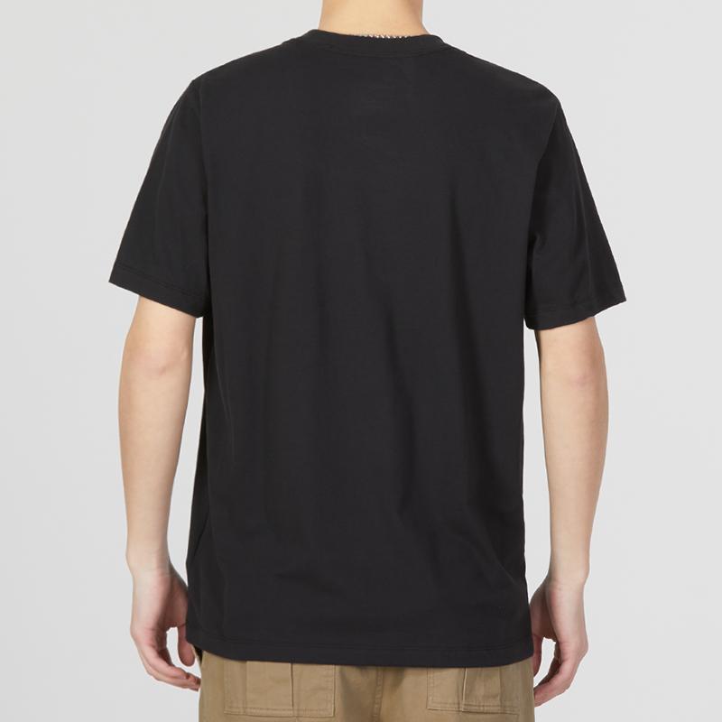 Nike Cartoon Letter Pattern Printed Sports Casual Round Neck Short Sleeve T-Shirt Men Tops Black DZ2744-010