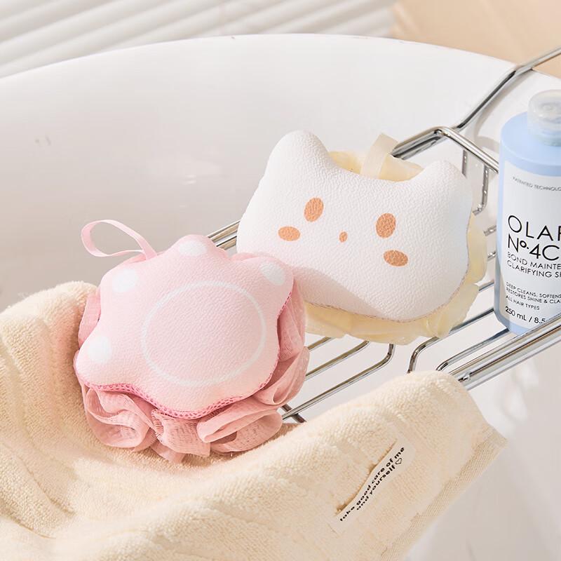 Imakara 2-in-1 Cat Design Bath Scrubber & Flower