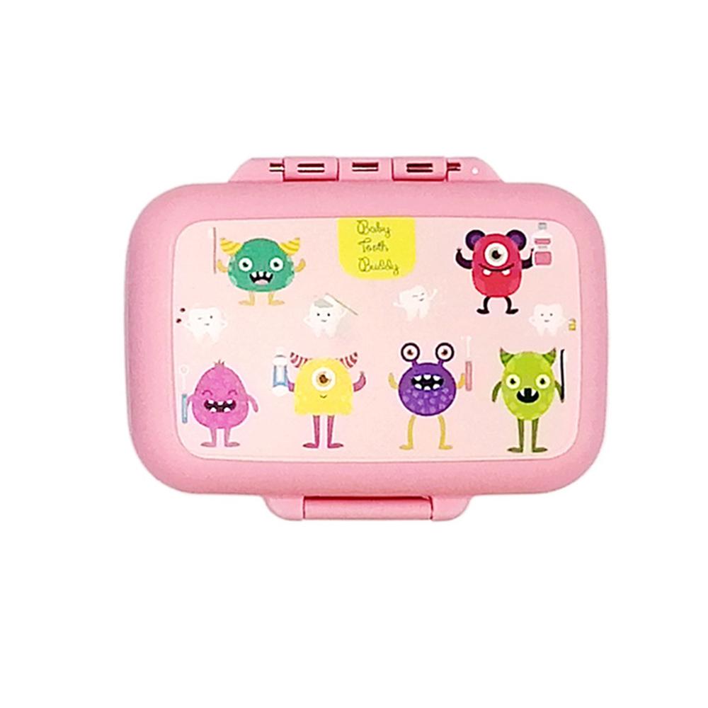 Cute Baby Tooth Storage Box Keepsake for Holding Lost Tooth Plastic Baby Teeth Holder Case Baby Shower & Birthday Gift