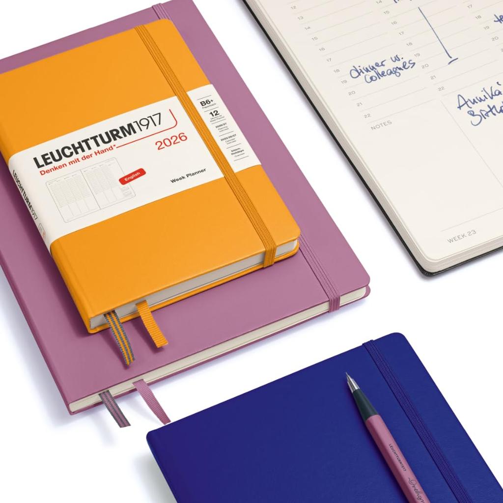 Блокнот LEUCHTTURM 2026 начало января A5 Недельный Вертикальный Лесной зеленый 372763 авторизованный импорт