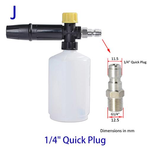 Pressure Washer Snow Foam Lance Foam Nozzle Foam Cannon Soap Gun for Ryobi Karcher Huter Makita High Pressure Cleaner