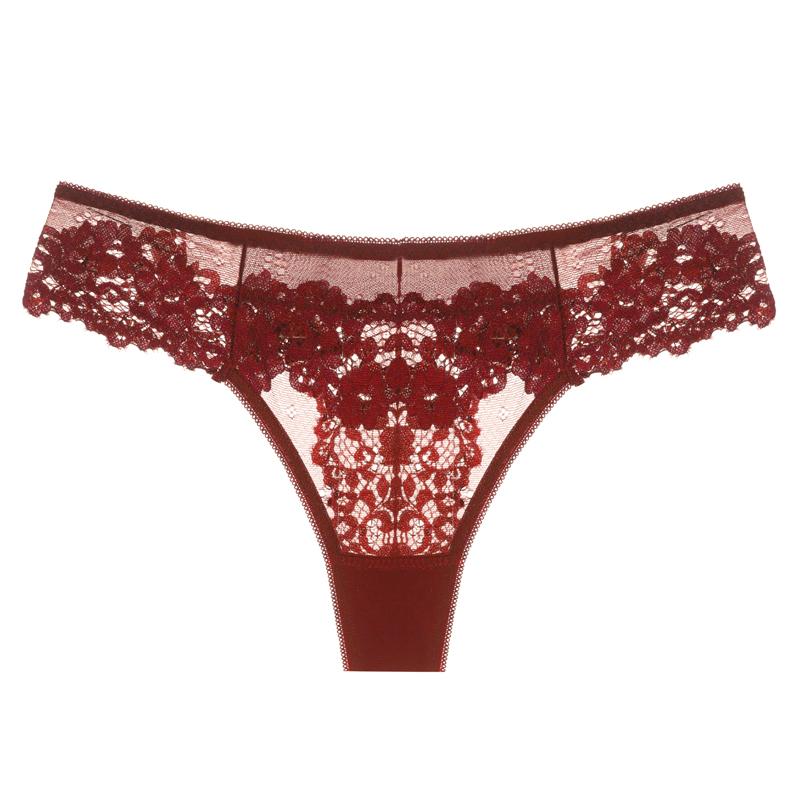 Сексуальные трусики для женщин, нижнее белье, кружевные однотонные трусы с низкой талией, женское нижнее белье, прозрачные стринги, женские трусы с вырезами