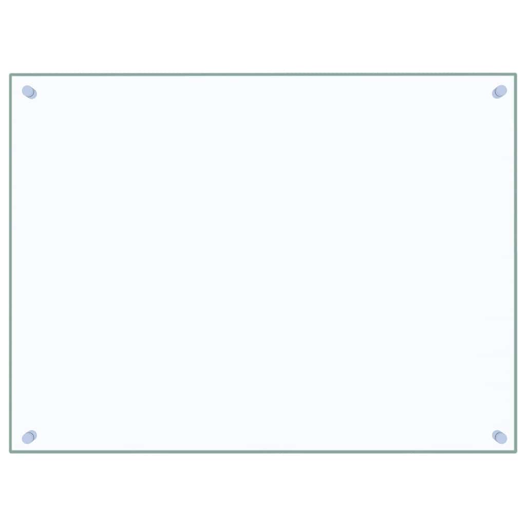 Transparent Kitchen Backsplash 80 x 60 cm Tempered Glass