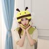Прекрасная Экспрессия Короткий Тип Желтая Шляпа для Шоу Забавная 3D Шапка Пчелы Животное Плюшевый Головной Убор Костюмные Аксессуары