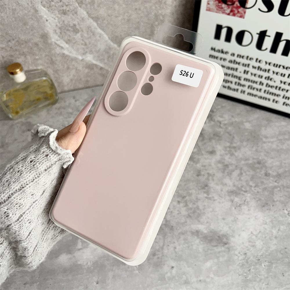 Роскошный Оригинальный Жидкий Силикон 1:1 Чехол для телефона для Samsung Galaxy S23 FE S24 Plus S25 S26 Ultra Противоударный Защитный Чехол с коробкой