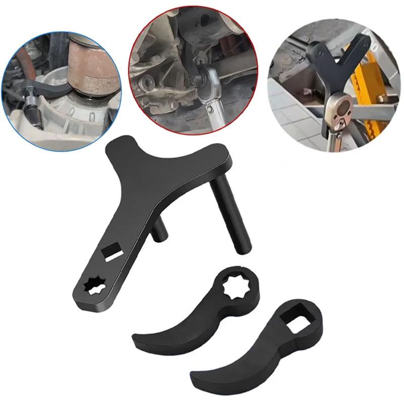 Car Lower Control Arm Disassembly Tool Pry Bar Wrench for 1/2 Ratchet Open-end Wrench Half Shaft Drive Shaft Removal Tool