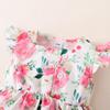 Hibobi 2024 летнее новое повседневное милое корейское элегантное бандана без рукавов с круглым вырезом, маленькое платье с цветочным принтом