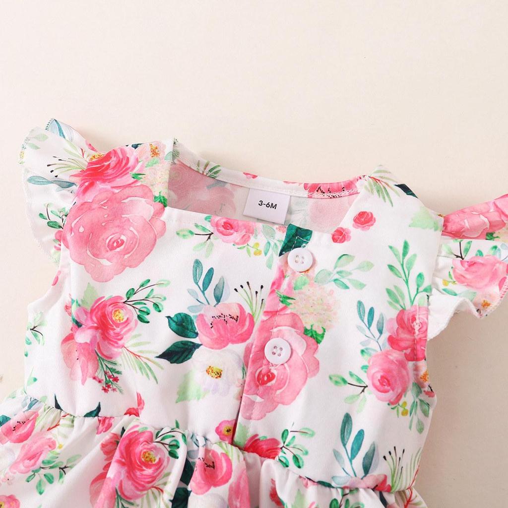 Hibobi 2024 летнее новое повседневное милое корейское элегантное бандана без рукавов с круглым вырезом, маленькое платье с цветочным принтом