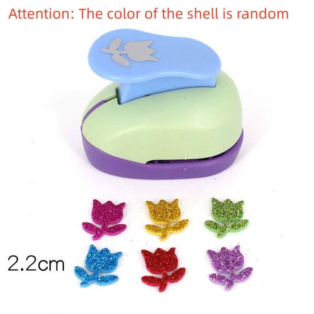 7*6*4cm Flower Furador Random Color DIY Embossing Punches for Hole Punch Embossing