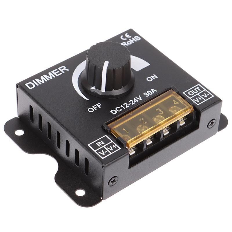 1 шт. Dc12V-24V светодиодный диммер 30A 360W регулируемая полоса для одного цвета 5050/3528