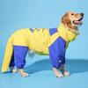 Dog Raincoat Printed Waterproof Raincoat Medium and Large Dogs All Inclusive Pet Clothes Big Dogs Four Legged Coat Pet Raincoat