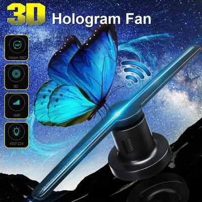 WIFI 3D-вентилятор, голограммный проектор, рекламный дисплей, голограммный вентилятор, лампа с голографическим изображением, 3d-дисплей, рекламный светильник