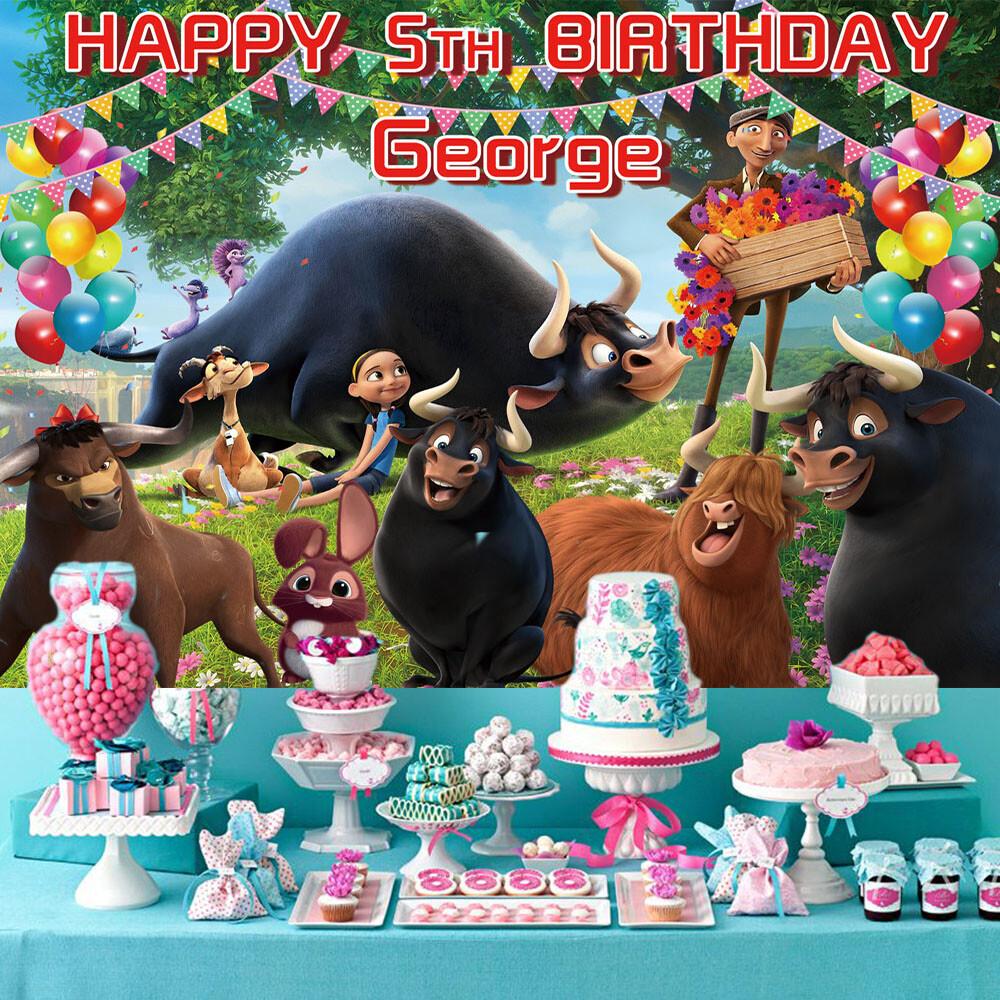 86. Ferdinand Personalised Custom Banner Backdrop Party Supplies Birthday Gift