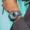 Casio Мужские часы G-SHOCK DW-6900HD-8JF [серия G-SHOCK HIDDEN GLOW] круглые серые цифровые из смолы