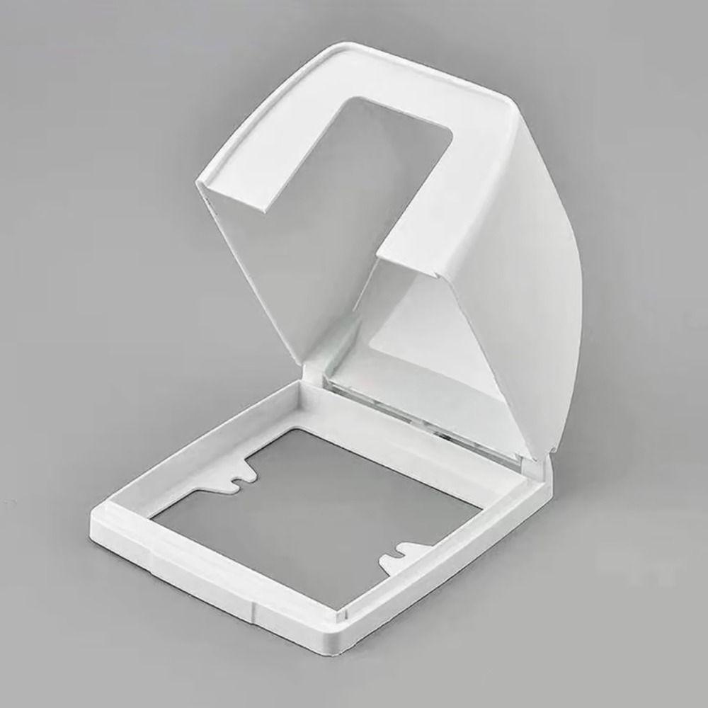 Plastic Socket Waterproof Box Self-Adhesive Electric Plug Cover Switch Protective Cover Bathroom