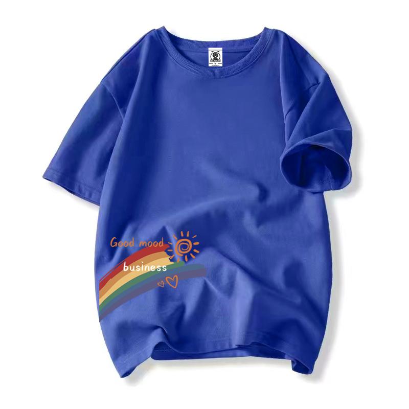Unisex T Shirt for Women Korean Fashion Loose Teen Oversized Plus Size Tops Printed Graphic Om