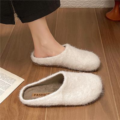Роскошные мокасины из овечьей шерсти женские зимние хлопковые туфли женские теплые плюшевые мокасины удобные балетки из кудрявого овечьего меха женские большие размеры 35-42