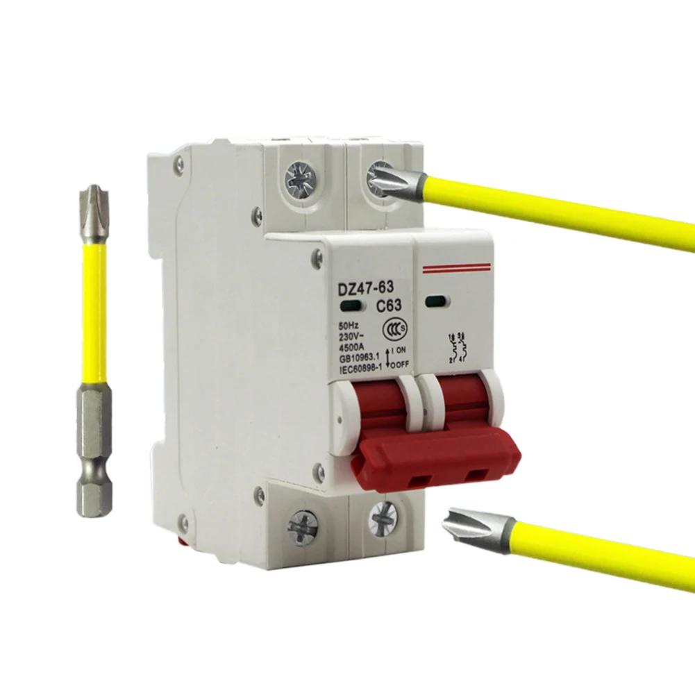 65/110mm FPH2 Screwdriver Bits Magnetic Electrician Special Slotted Cross Screwdriver Bit For Socket Switch Anti Slip Hand Tool