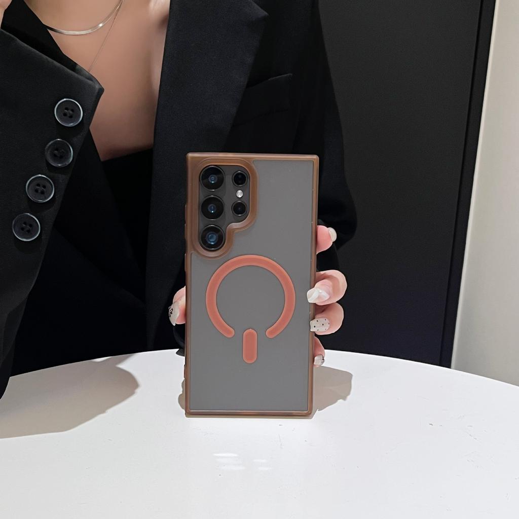 S26u цветная рамка цветное совпадение чехол для мобильного телефона для Galaxy Samsung S25ultra чехол s24 матовый чехол