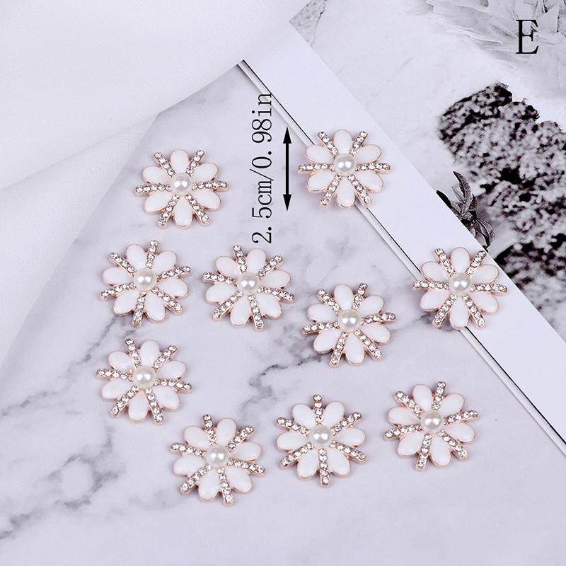 10 шт. жемчужные украшения пуговицы с плоской задней частью декоративные для рукоделия