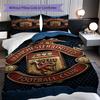 Glory Legacy Three-piece set (1 * duvet cover + 2 * pillowcase, without core) 2D Flat Soft and comfortable Duvet cover and pillowcase Bedding set