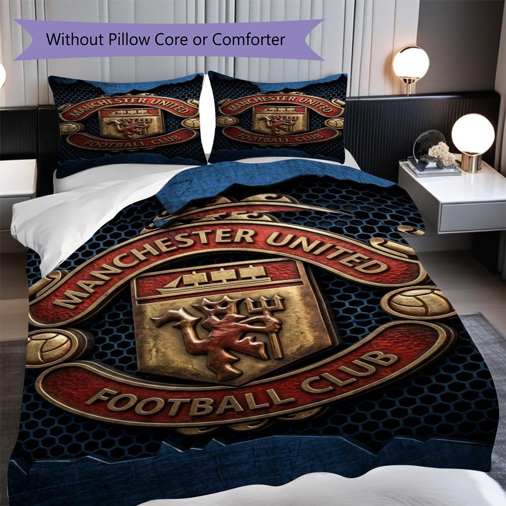 Glory Legacy Three-piece set (1 * duvet cover + 2 * pillowcase, without core) 2D Flat Soft and comfortable Duvet cover and pillowcase Bedding set