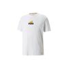 Garfield Cartoon Logo Print Short Sleeve T-Shirt Men Tops White 534433-02