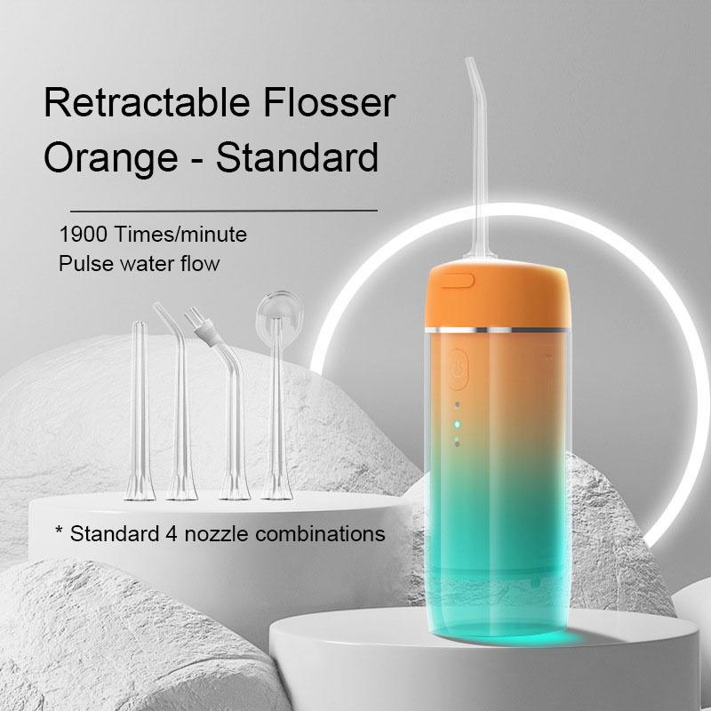 Water Flosser Cordless For Teeth With 4 Types Of Nozzles Mini Portable Oral Irrigator Teeth Cleaner Pick