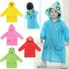 Children Raincoats Cartoon Animal Waterproof For Children Full Body Poncho Solid Color Rainsuit Folding Cute Student Rainwear