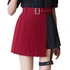 Yumetenbou Pleated Shorts with Garters, Women's Culottes, Sizes LL and 3L, Mass-Produced, Landmine Style