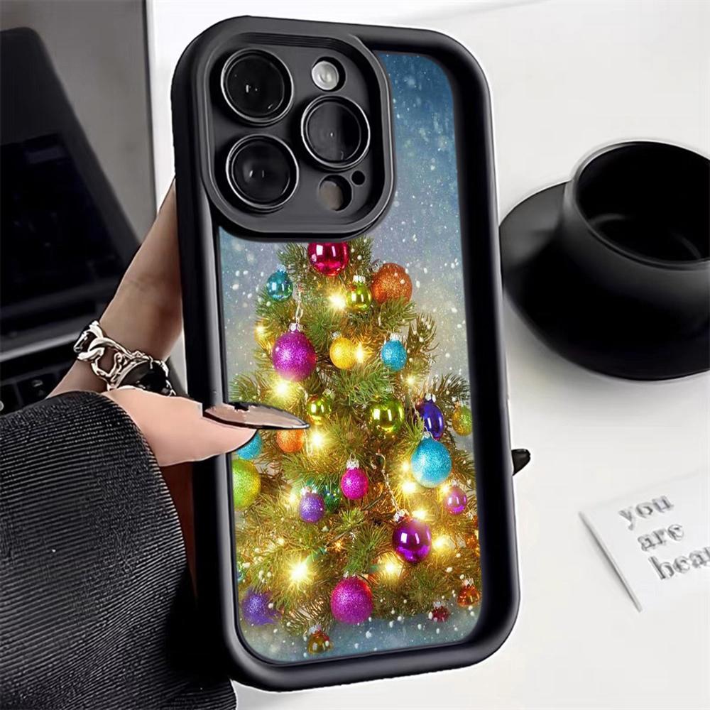Чехлы для телефонов Ae114 Merry Christmas Christmas tree art для Xiaomi 12 11 Lite 5G NE Redmi 13C 14C 9a A3 Note 12 Pro 11s Angel Eye Ladder Protective Cover