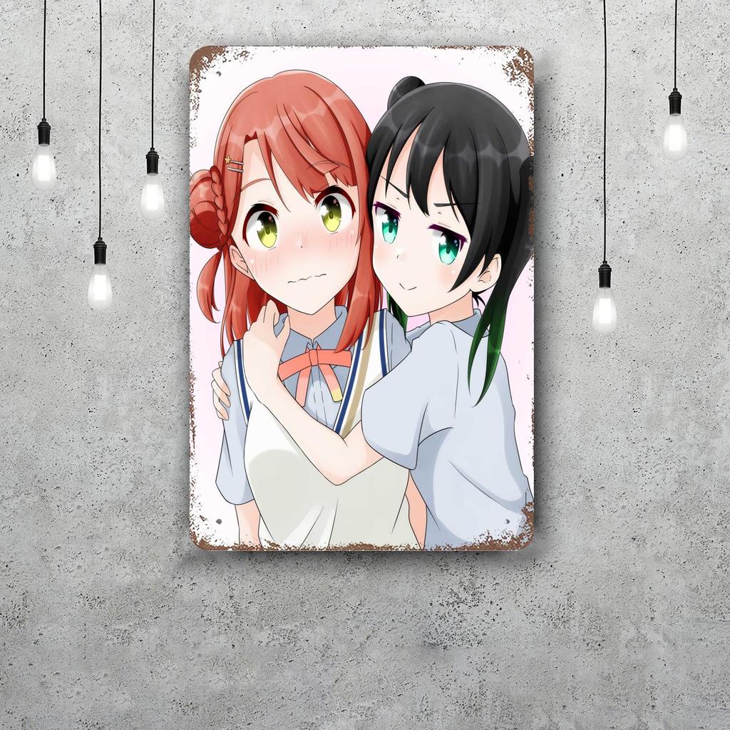 Love Live Школьный идол Проект Японское Аниме Ретро Винтажный Жестяной Знак Постер Декоративная Табличка Металлическая Пластина Настенный Декор