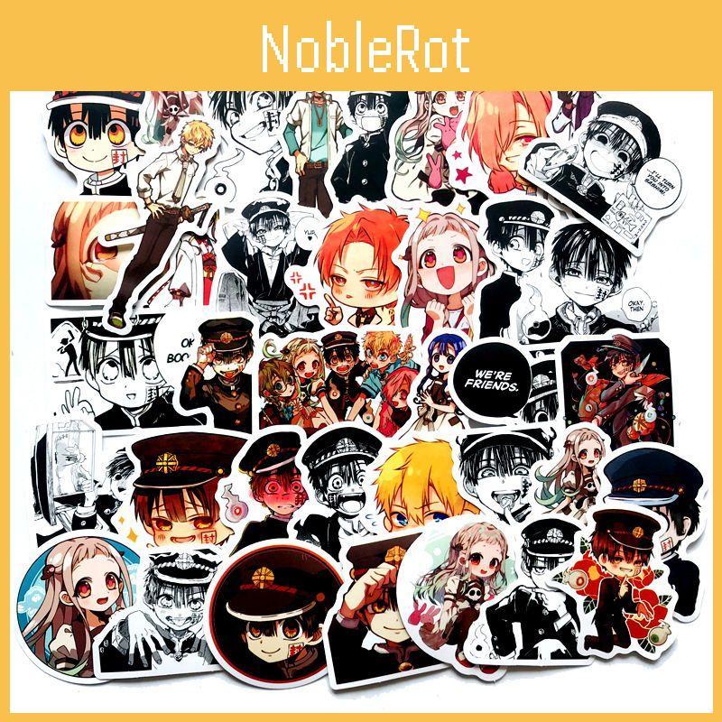 Hanakokun 50pcs Toiletbound Stickers Diy Graffiti Skateboard Phone Bike Decals