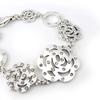 [G8743] - Silver 'Camélia' Designer Bracelet