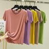 Women's Slim Fit Summer Ice Silk Short Sleeve Top