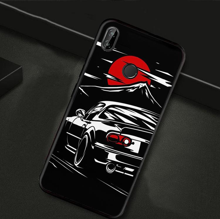 Cartoon car JDM For Huawei Nova Y61 Y91 Y73 Y72 Y70 Y90 Y60 12s 12i 11i 8i 9 10 SE P40 Lite P30 P60 Pro Case
