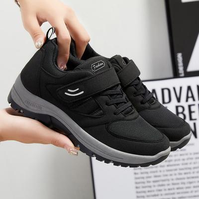 Кроссовки для ходьбы, осенние, новые, для мам среднего и пожилого возраста, кроссовки на липучках, кроссовки для альпинизма, женские