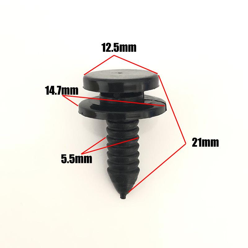 Черные клипсы для внутренней панели для Porsche Volkswagen - Декоративные пластиковые крепежи