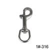1PC 65-120MM 304/316 Stainless Steel Diving Single-Head Hook 360° Rotation Quick Release Spring Buckle BCD Scuba Equipment Accessories #470465