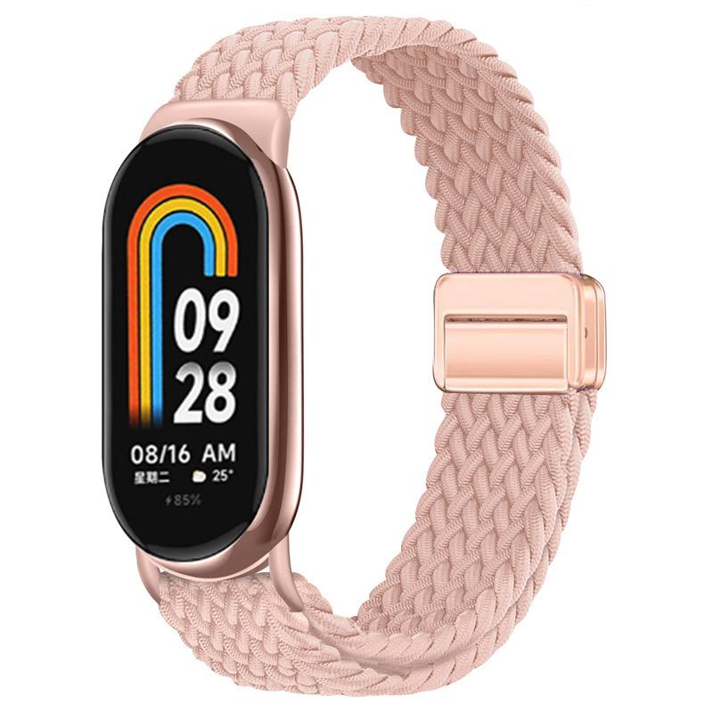 Для Xiaomi Mi Band 10 ремешок Аксессуары дышащий нейлон Магнитный плетеный Браслет ремень pulseira correas для Xiaomi Mi band 9 8